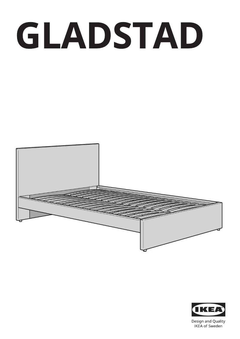 Page 1 de la notice Manuel utilisateur Ikea GLADSTAD 604.904.49