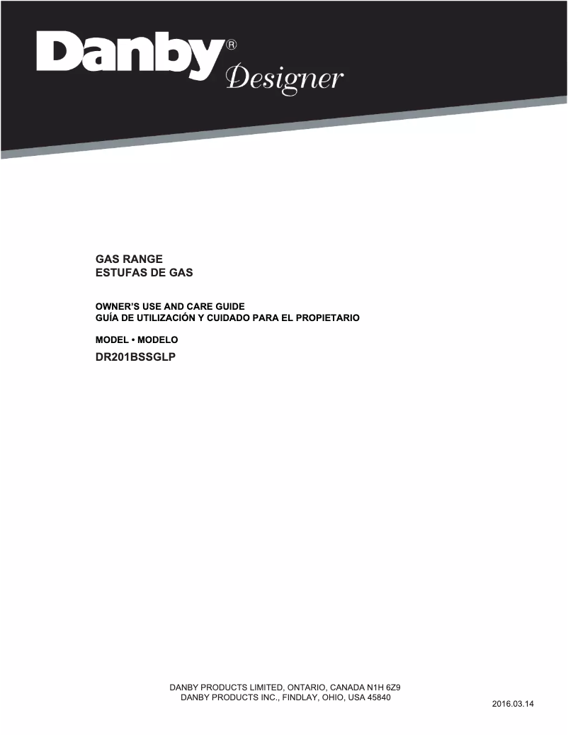 Imagen de la primera página del manual del dispositivo DR201BSSGLP