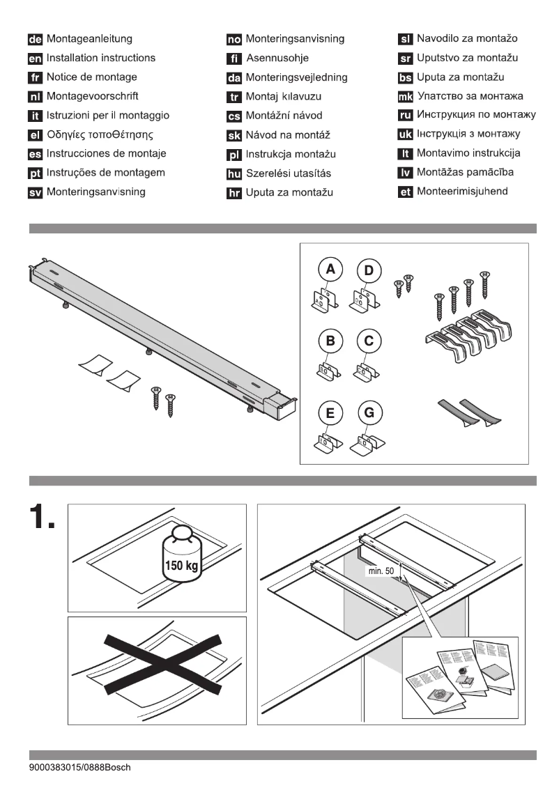 Page 1 de la notice Manuel utilisateur Bosch HEZ394301
