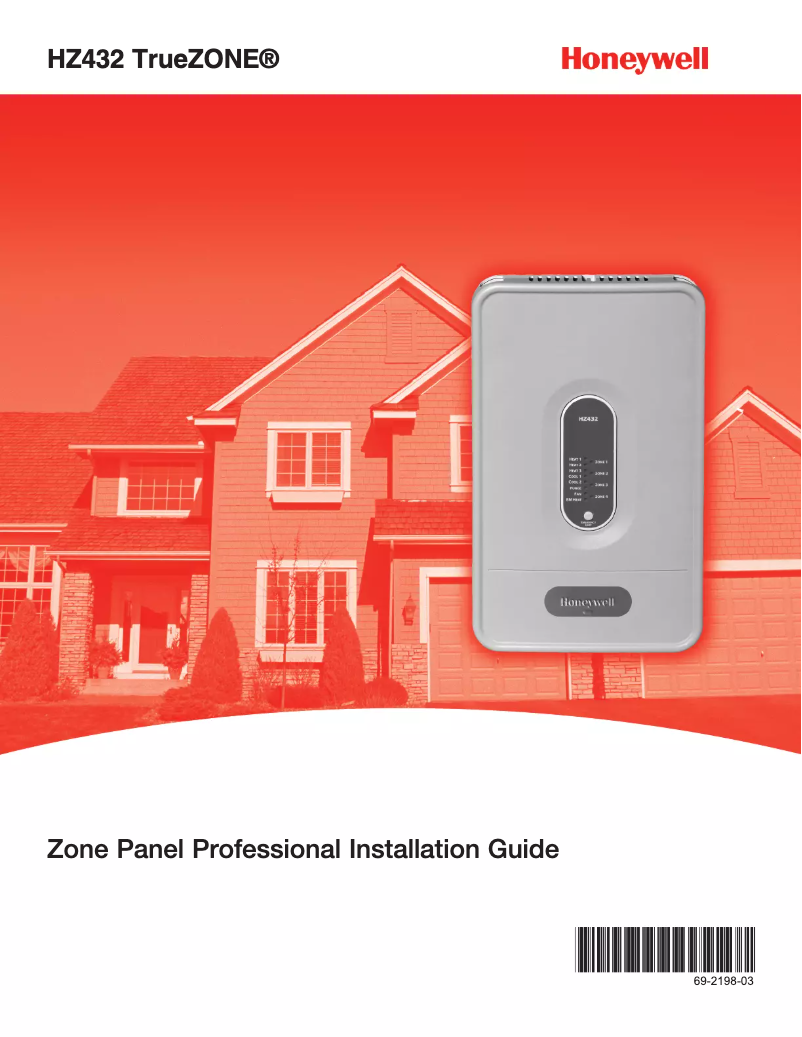 Page 1 de la notice Manuel utilisateur Honeywell TrueZONE HZ432