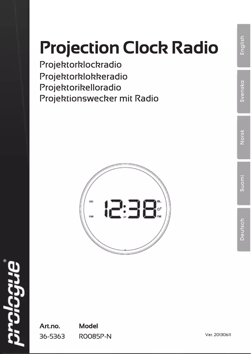 Page 1 de la notice Manuel utilisateur Prologue R0085P-N