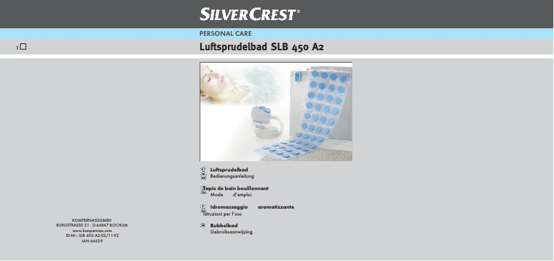 Page 1 de la notice Manuel utilisateur SilverCrest SLB 450 A2