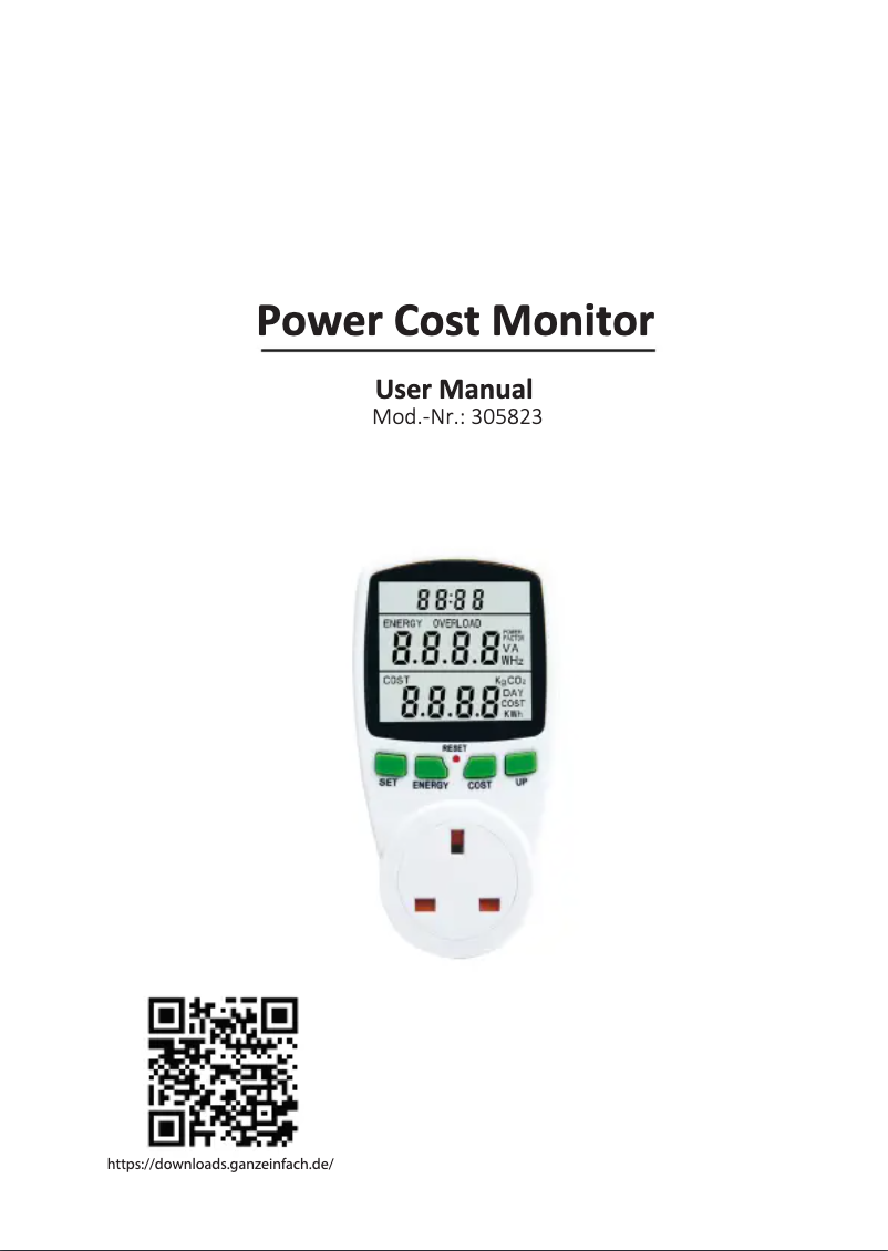 Image de la première page du manuel de l'appareil 305823