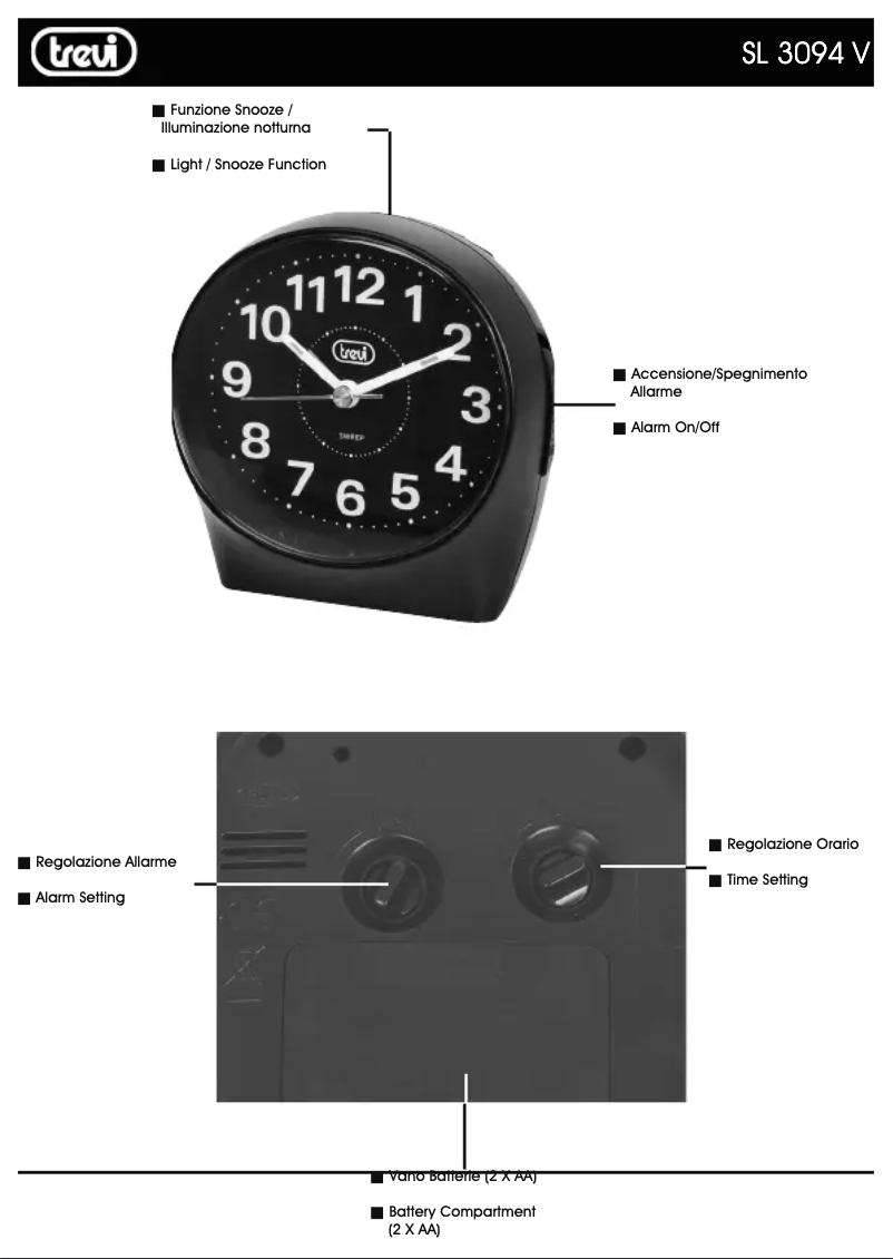 Page n°1 - Manuel utilisateur Trevi SL 3094 V
