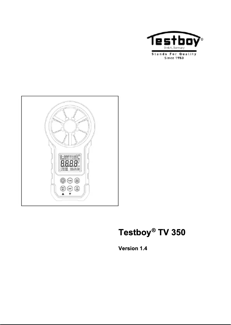 Página 1 del manual Manual de usuario Testboy TV 350