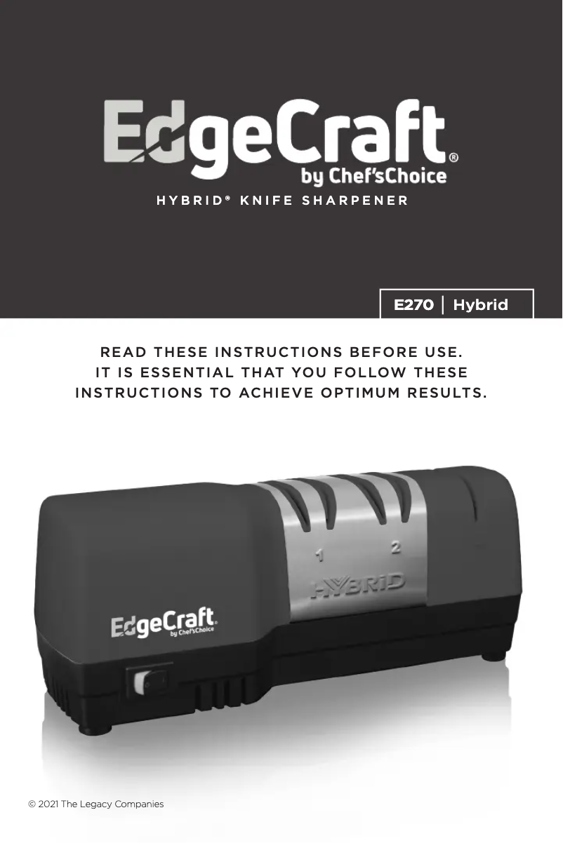 Page 1 de la notice Manuel utilisateur EdgeCraft E270 Hybrid
