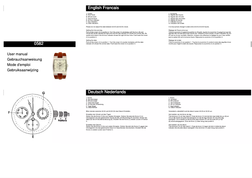 Page n°1 - Manuel utilisateur Davis 0582