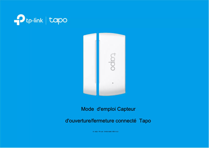 Page n°1 - Manuel utilisateur TP-Link Tapo T110