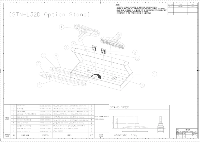 Page n°1 - Manuel utilisateur Samsung STN-L32D