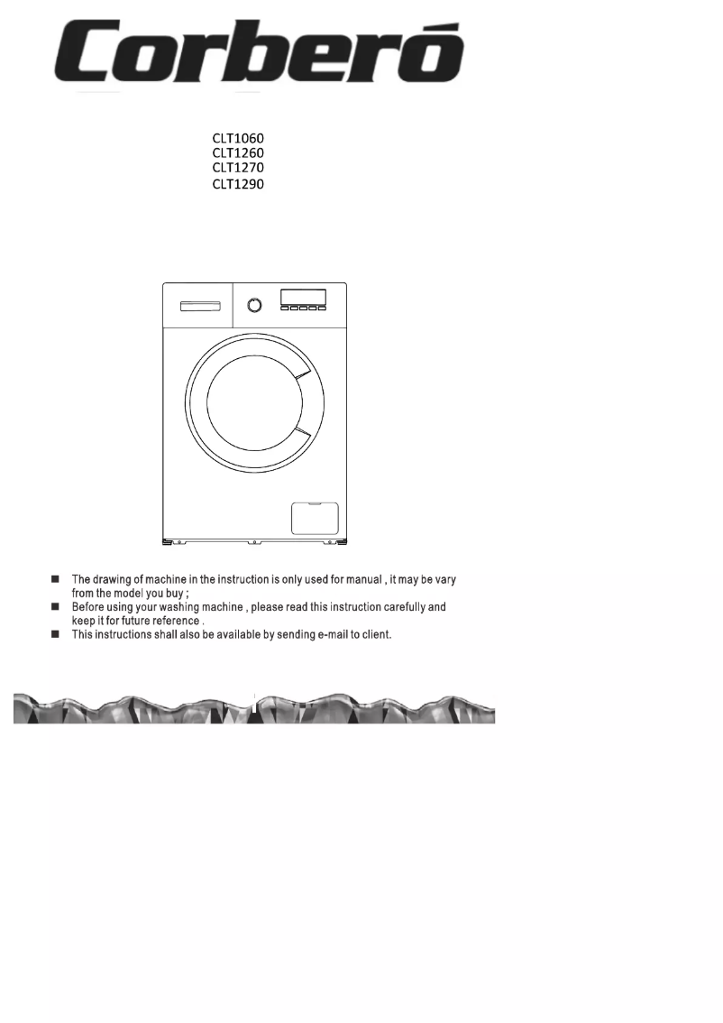 Page n°1 - Manuel utilisateur Corbero CLT 1260