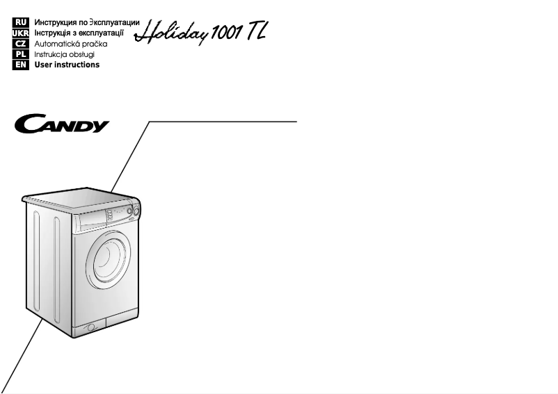 Page n°1 - Manuel utilisateur Candy LBHOL1001TLR