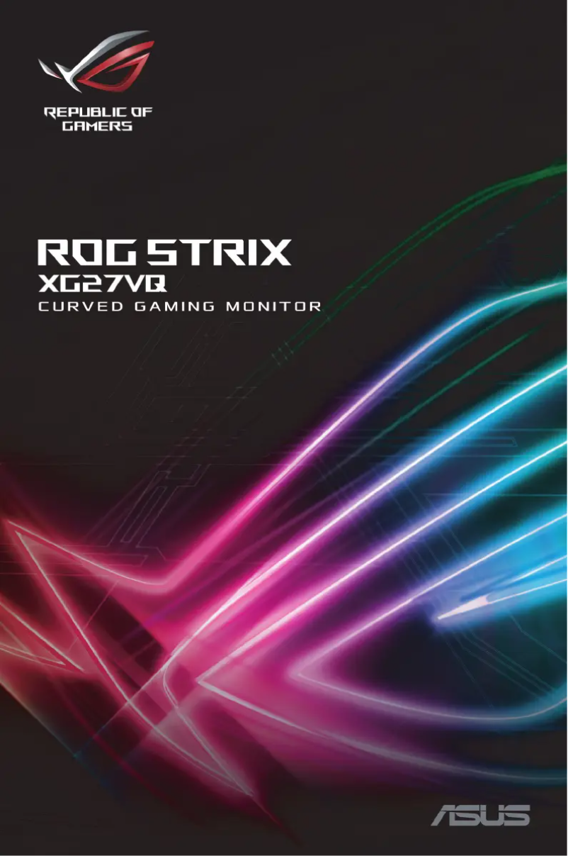 Page n°1 - Manuel utilisateur Asus XG27VQ