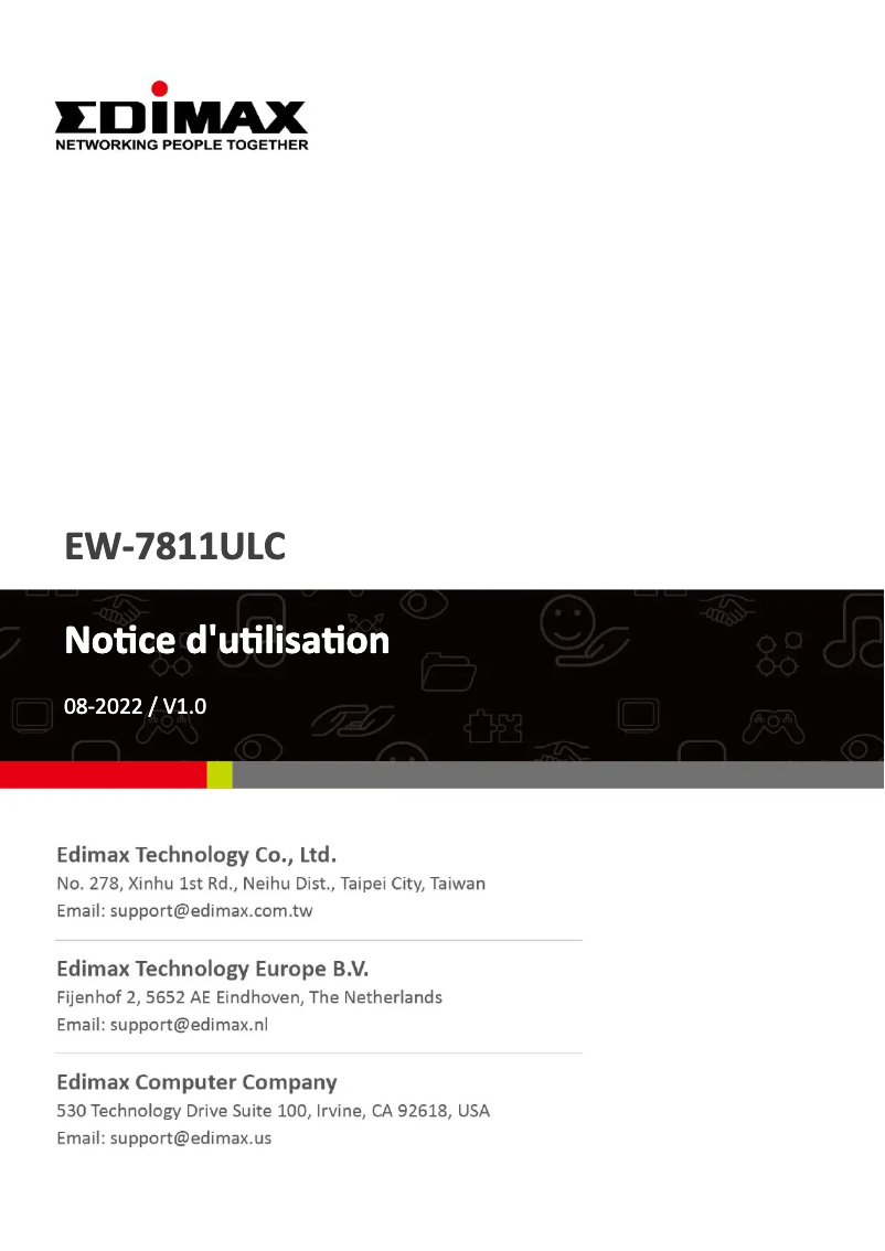 Page n°1 - Manuel utilisateur Edimax EW-7811ULC