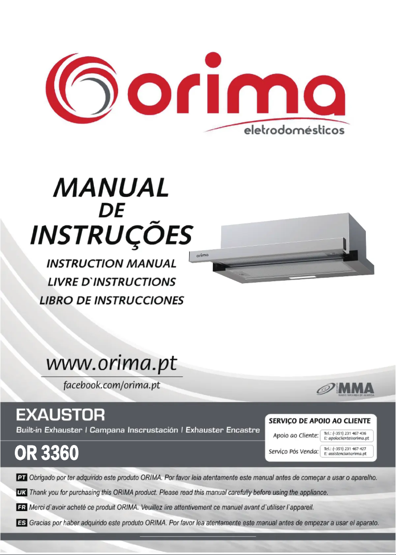 Page 1 de la notice Manuel utilisateur Orima OR-3360