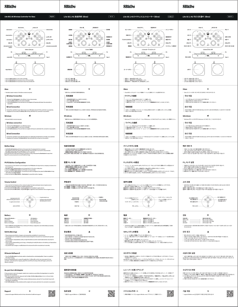 Image de la première page du manuel de l'appareil Lite SE 2.4G