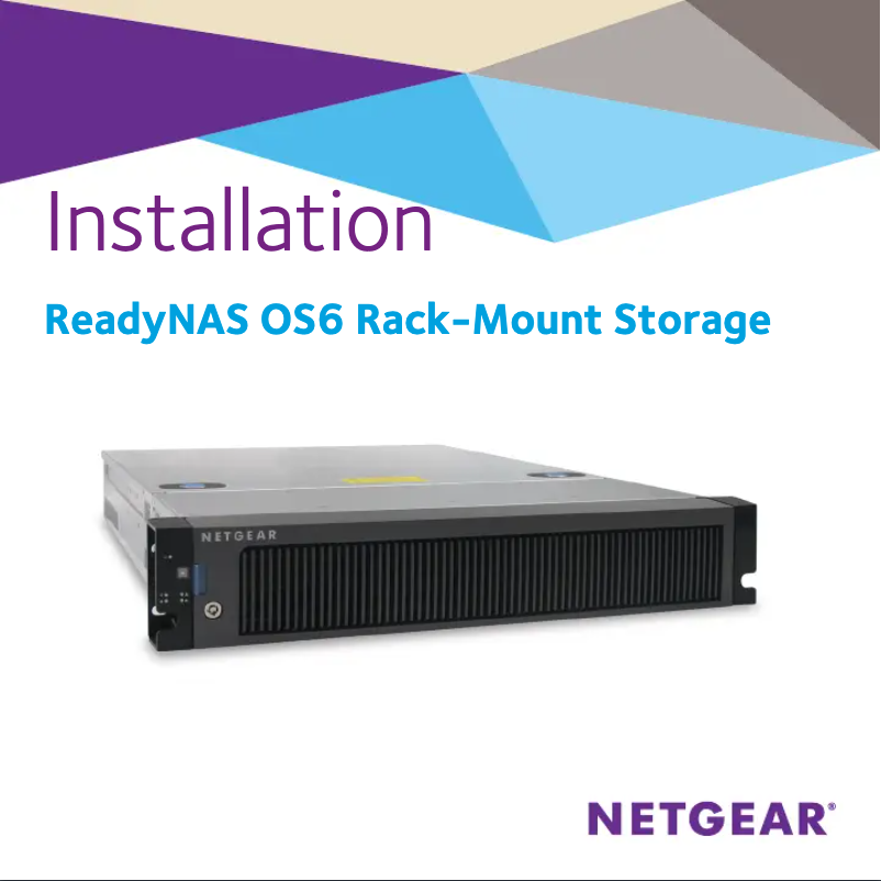 Página 1 del manual Guía de instalación Netgear ReadyNAS RR2312