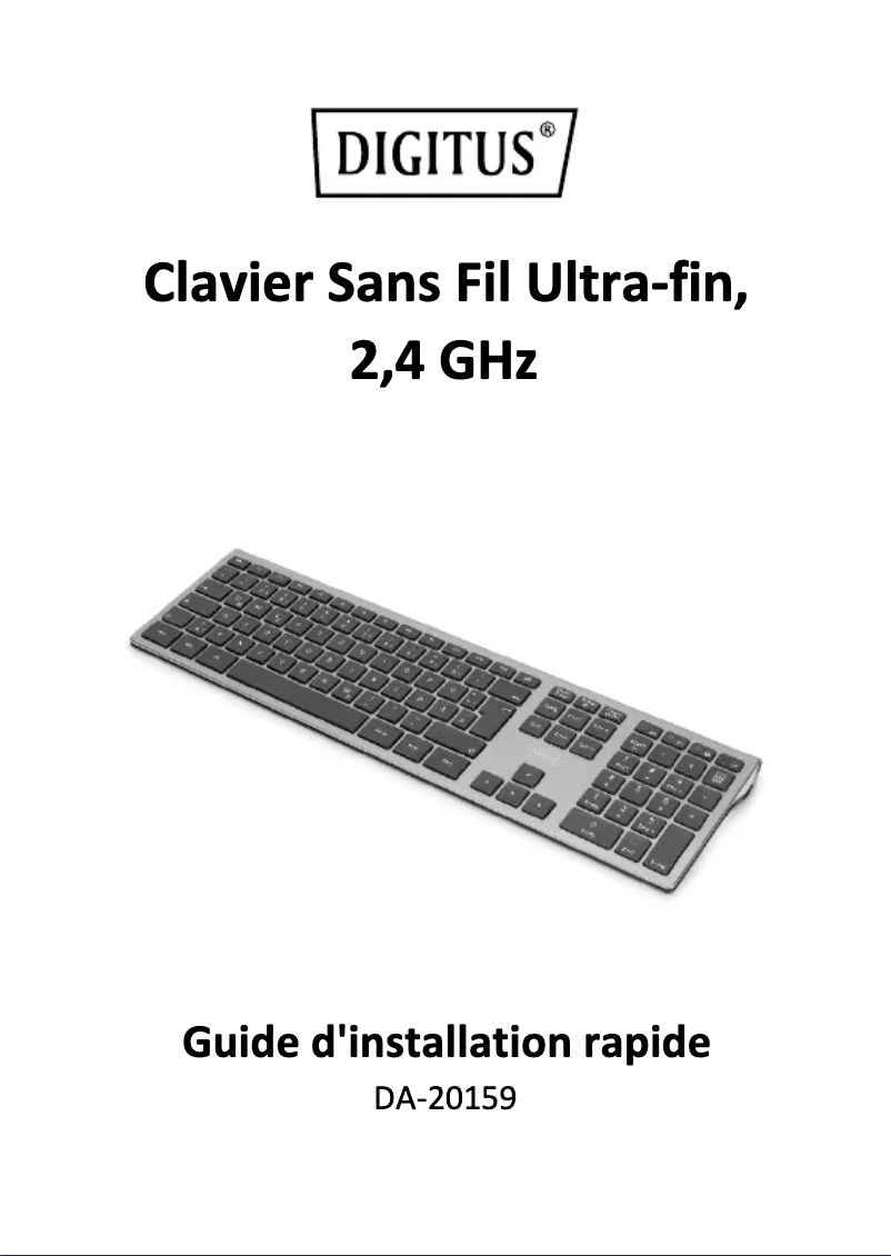 Page n°1 - Manuel utilisateur Digitus DA-20159