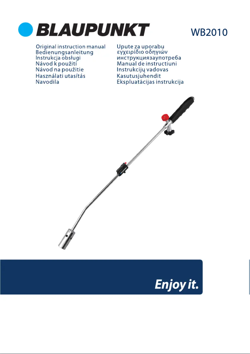 Image de la première page du manuel de l'appareil WB2010