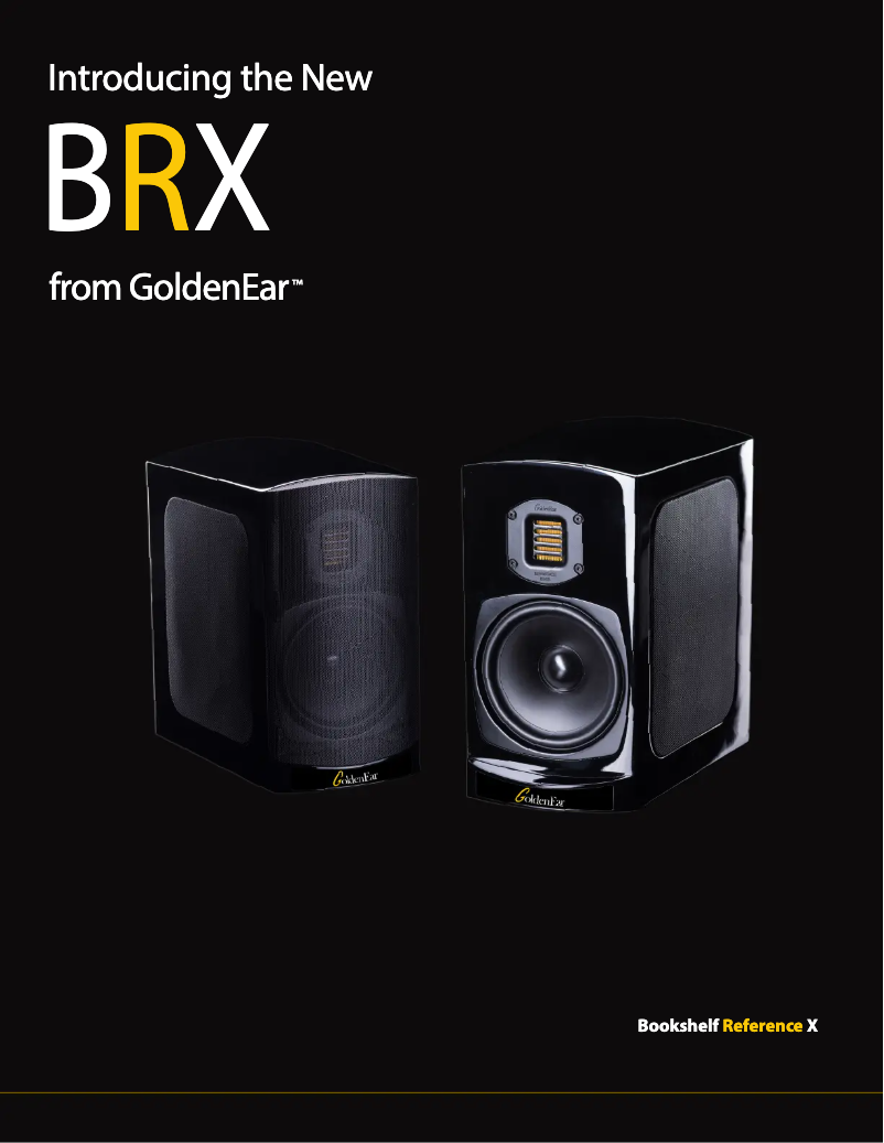 Page n°1 - Brochure GoldenEar BRX