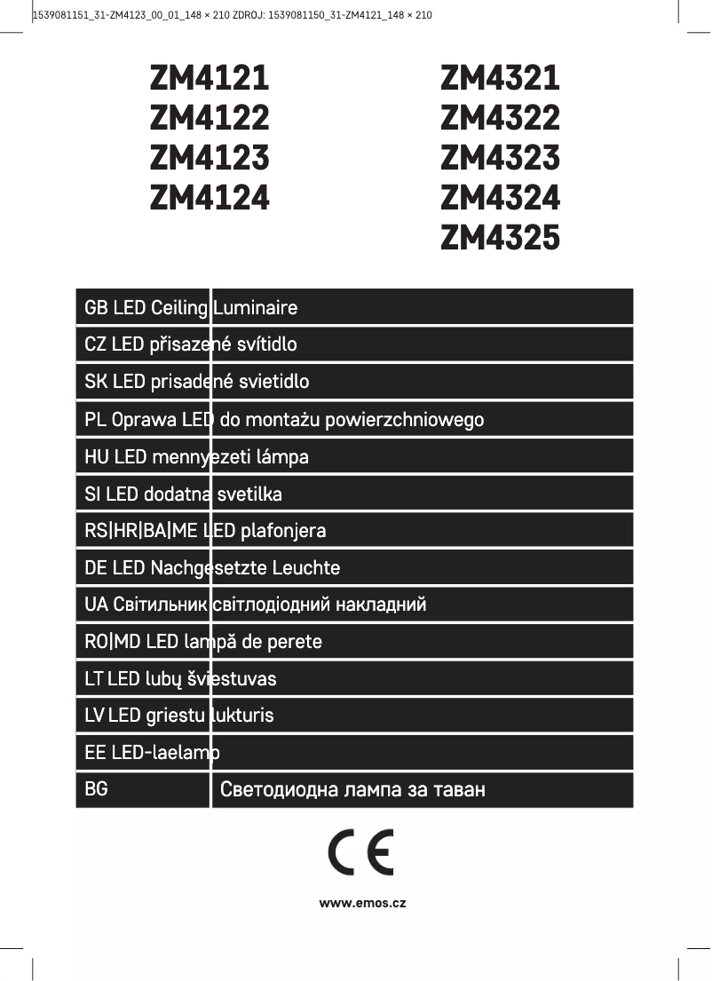 Page n°1 - Manuel utilisateur Emos ZM4123