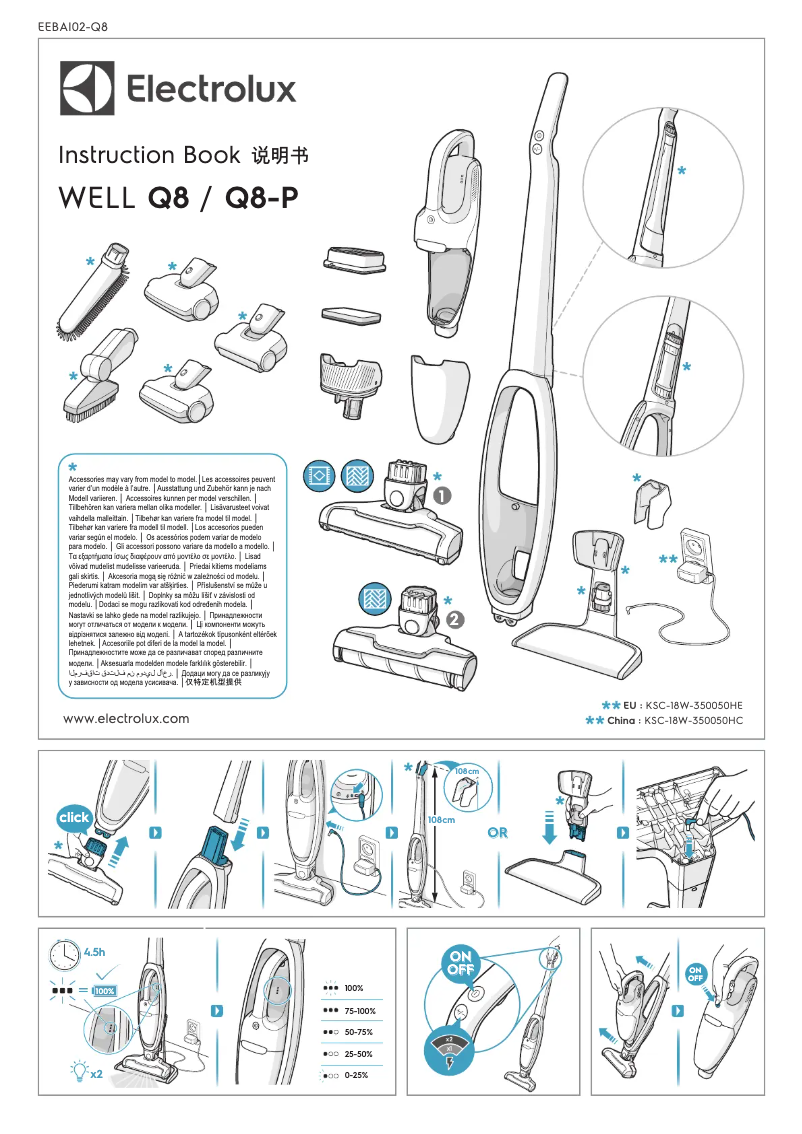 Imagen de la primera página del manual del dispositivo Well Q8