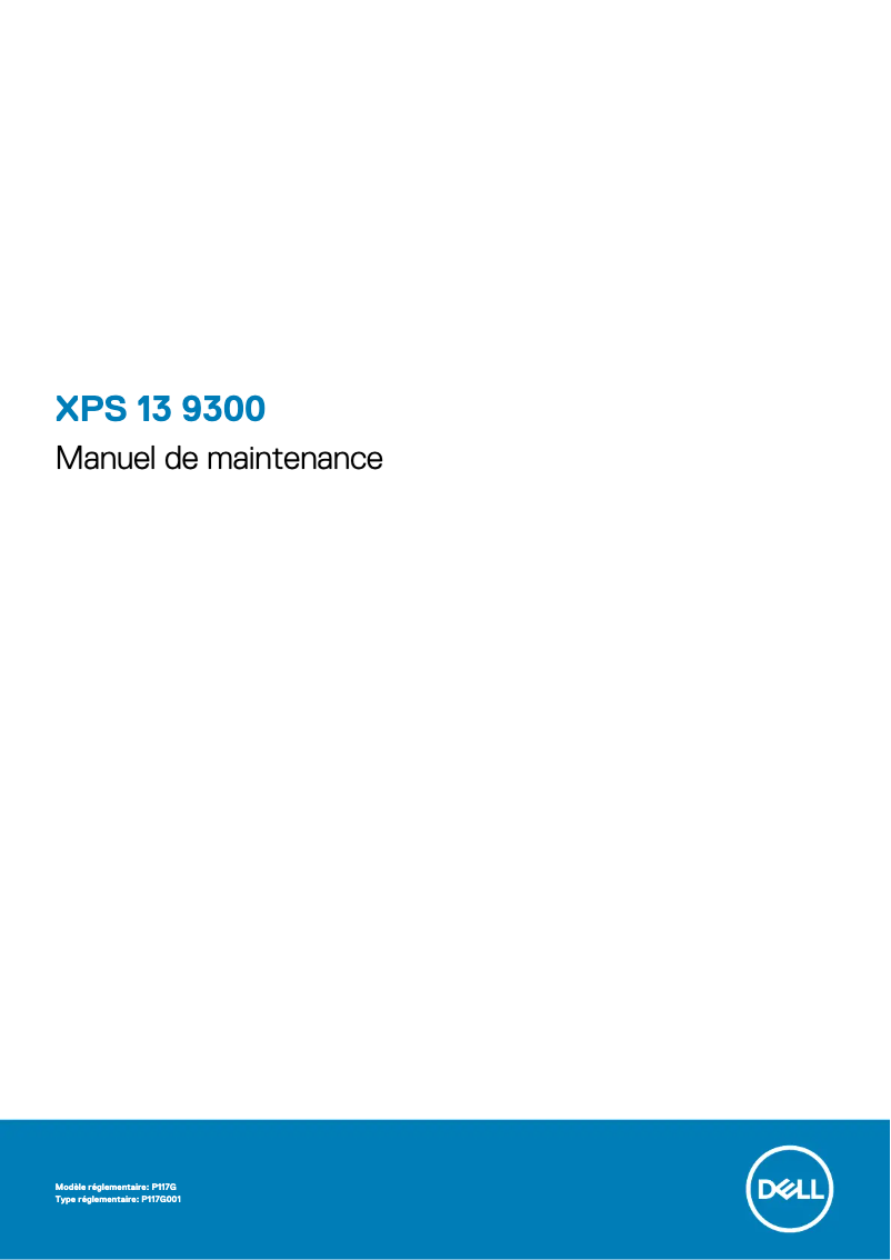 Page 1 de la notice Manuel utilisateur Dell XPS 13 9300