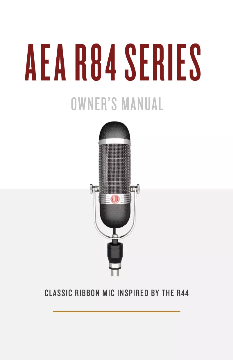 Page 1 de la notice Manuel utilisateur AEA R84A