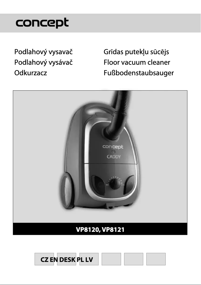 Page 1 of the manual User Manual Concept VP-8121
