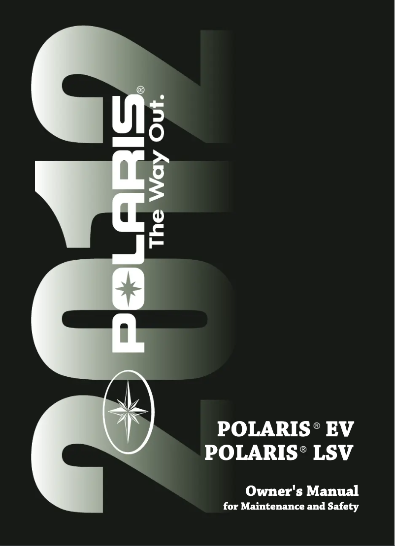 Page 1 de la notice Manuel utilisateur Polaris LSV (2012)
