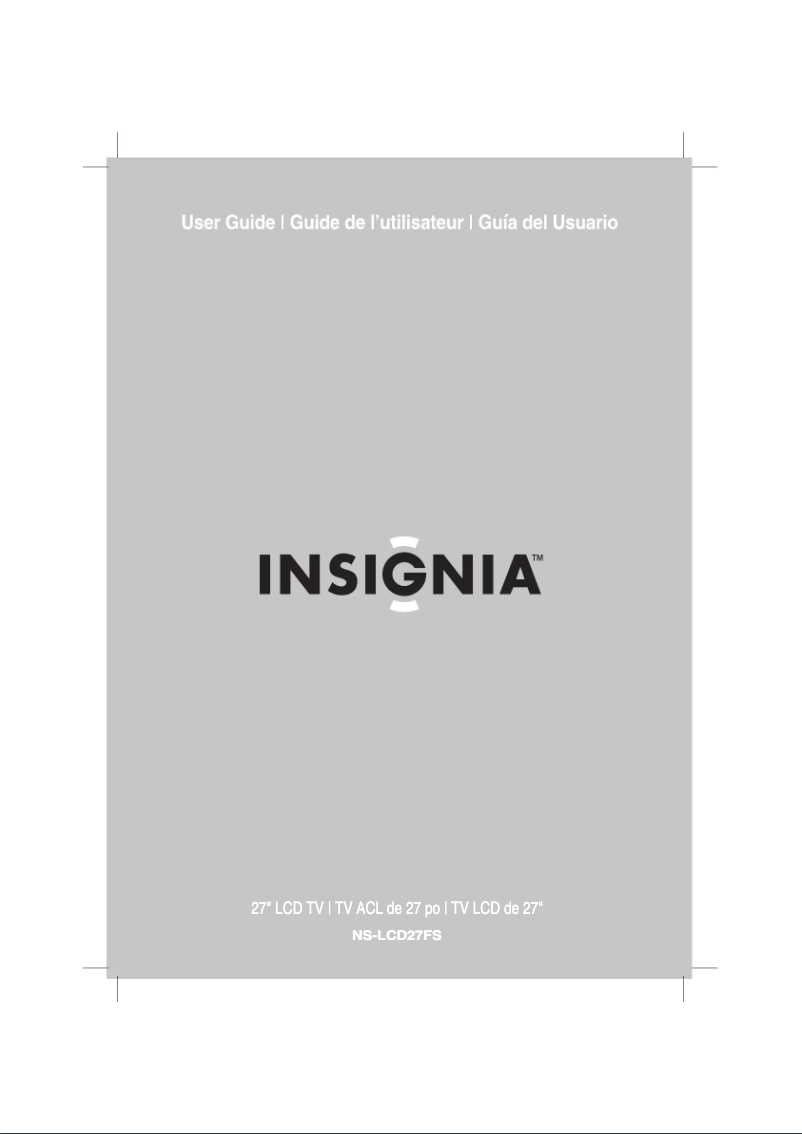 Page n°1 - Manuel utilisateur Insignia NS-LCD27FS