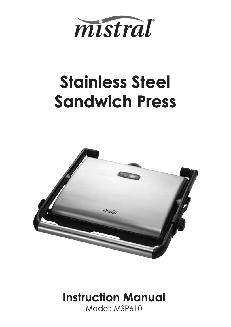 Página 1 del manual Manual de usuario Mistral MSP610