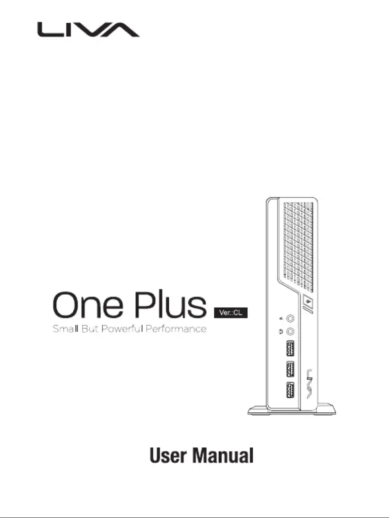 Page 1 de la notice Manuel utilisateur ECS LIVA One Plus CL