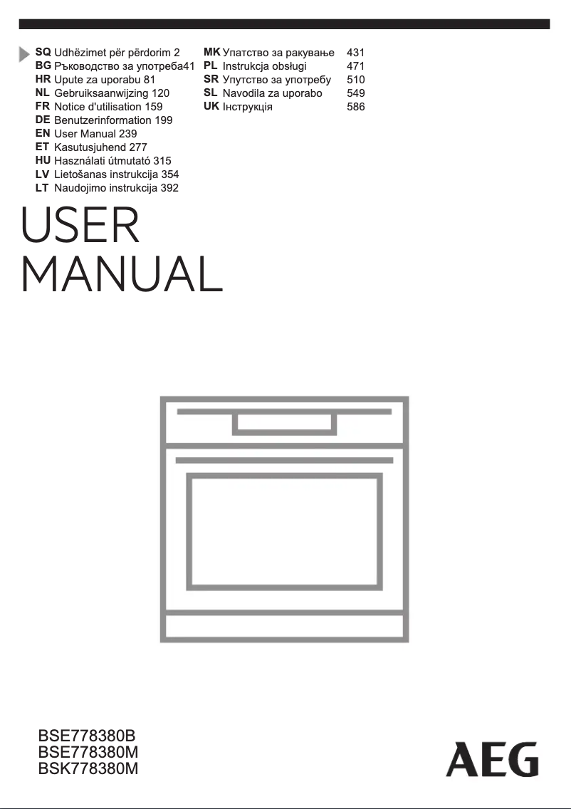 Imagen de la primera página del manual del dispositivo BSE778380B