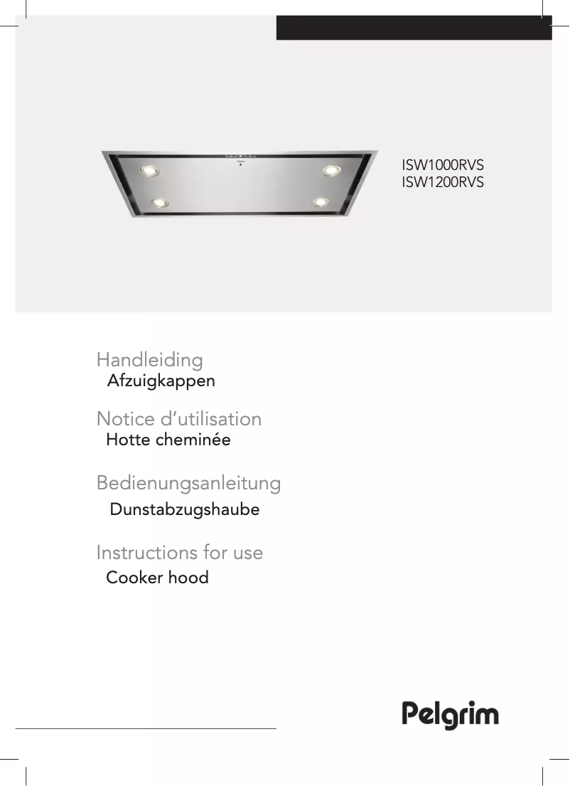 Page 1 de la notice Manuel utilisateur Pelgrim ISW1200RVS