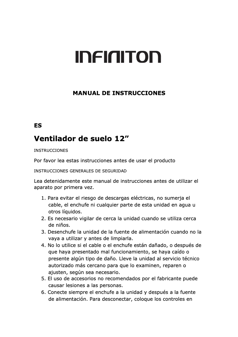 Page n°1 - Manuel utilisateur Infiniton BOX-53B