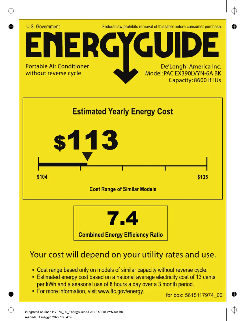 Image de la première page du manuel de l'appareil Pinguino Arctic Whisper PACEX390LVYN-6ABK