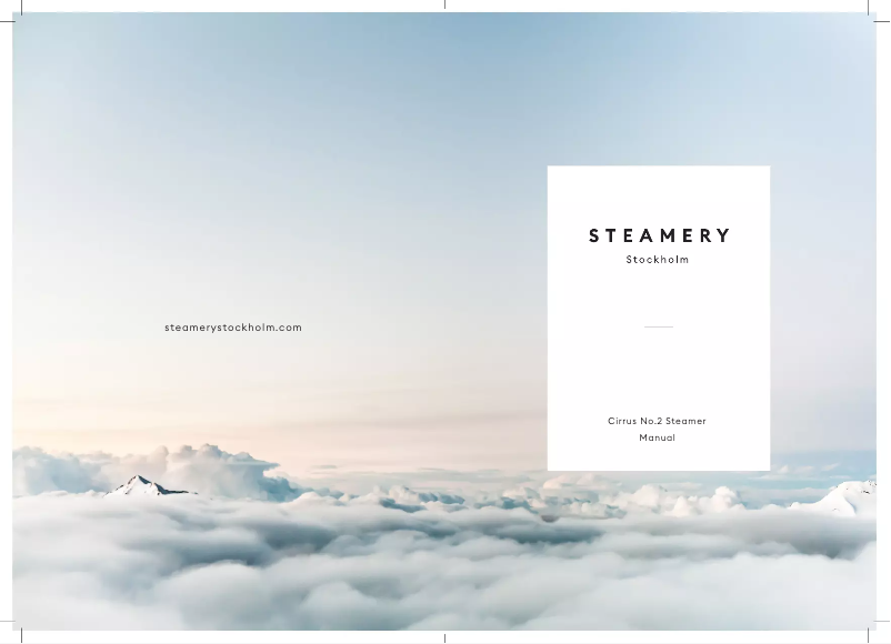 Page 1 de la notice Manuel utilisateur Steamery Cirrus No.2