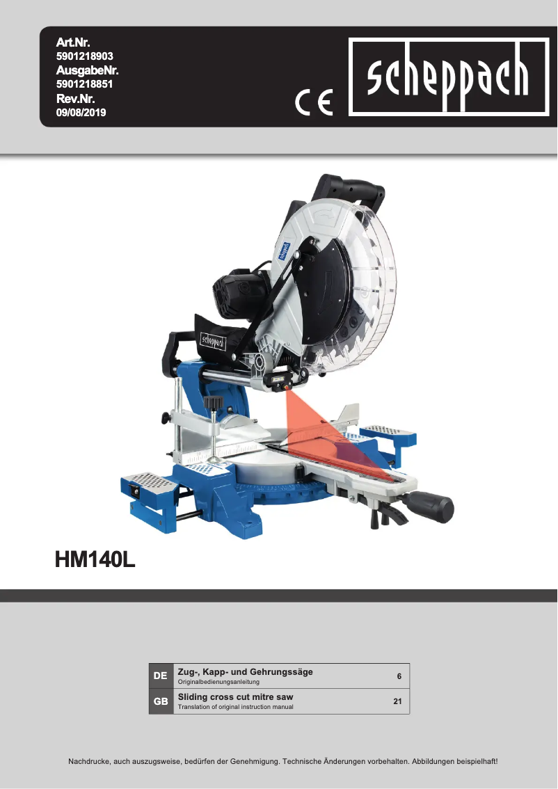 Image de la première page du manuel de l'appareil HM140L