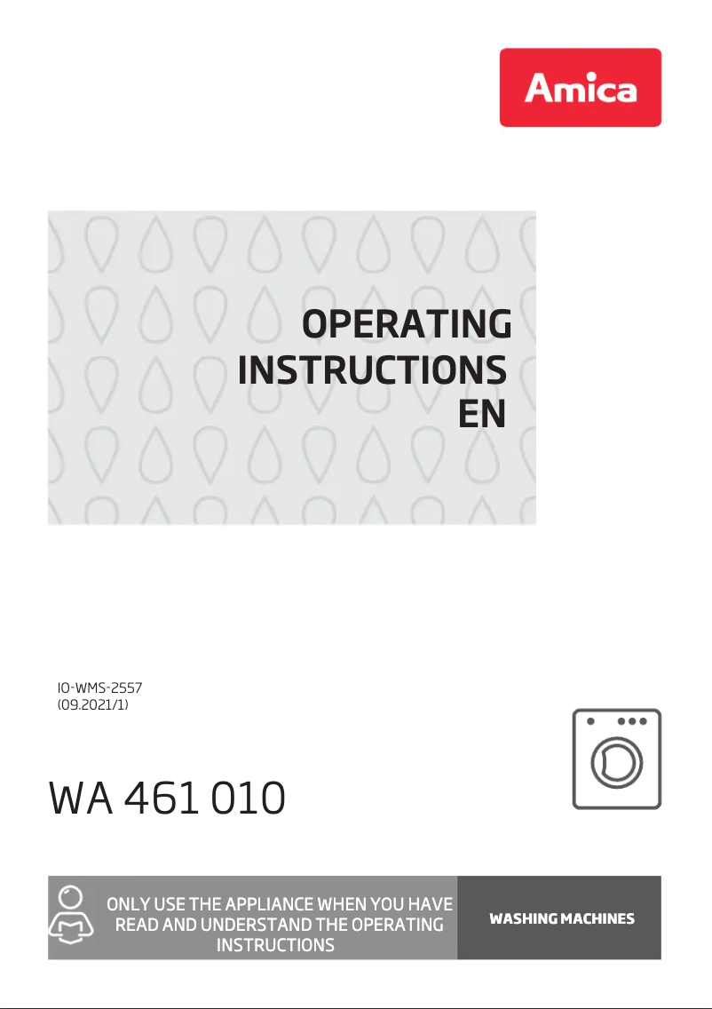 Image de la première page du manuel de l'appareil WA 461 010