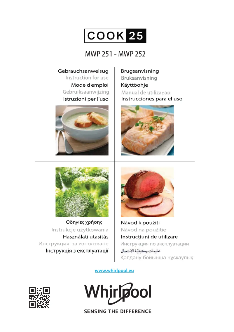 Page n°1 - Manuel utilisateur Whirlpool MWP 251