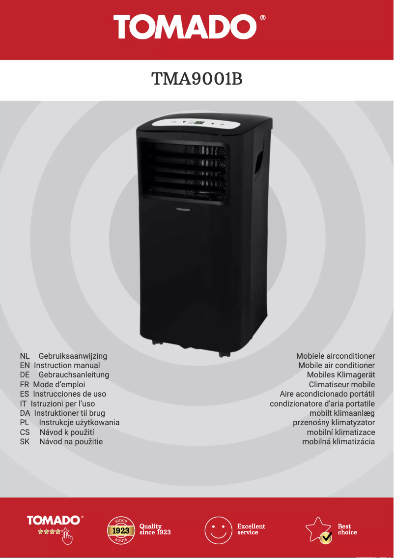 Image de la première page du manuel de l'appareil TMA9001B