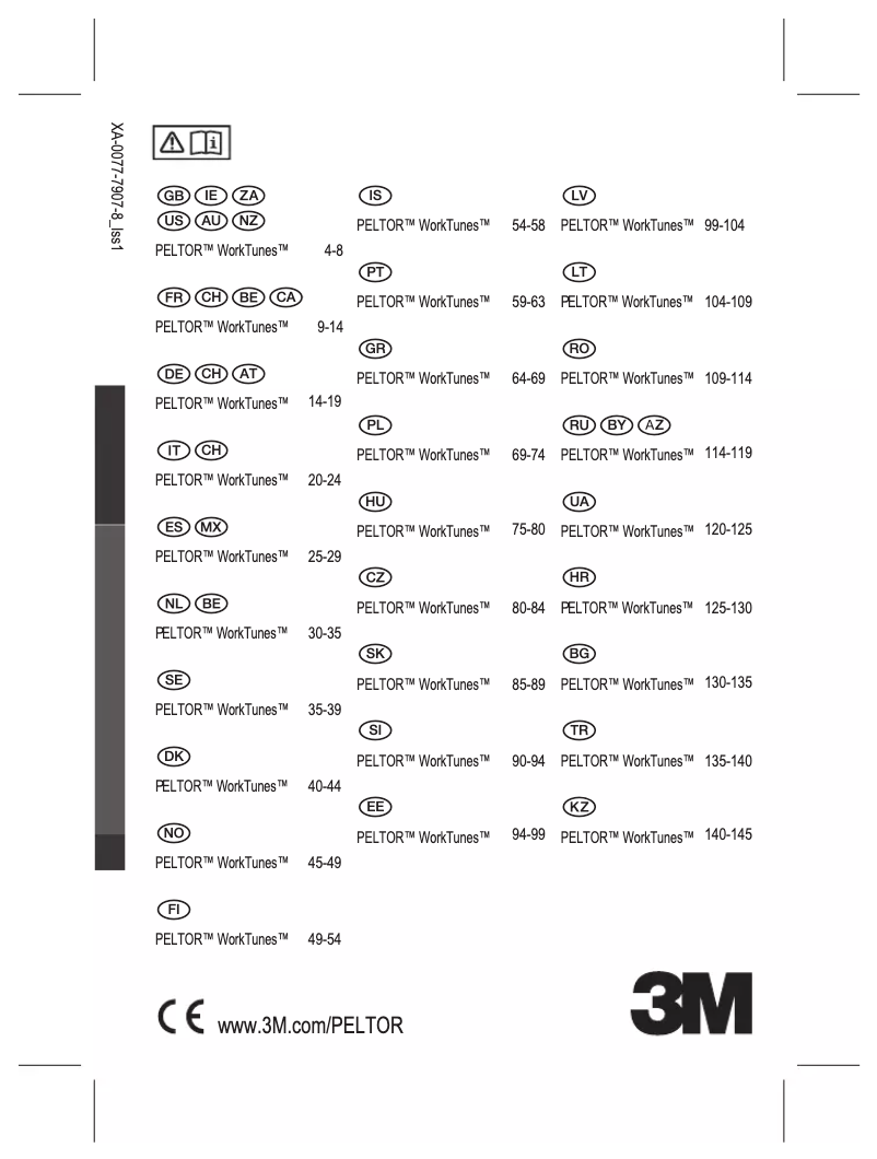 Page n°1 - Manuel utilisateur 3M HRXS220A