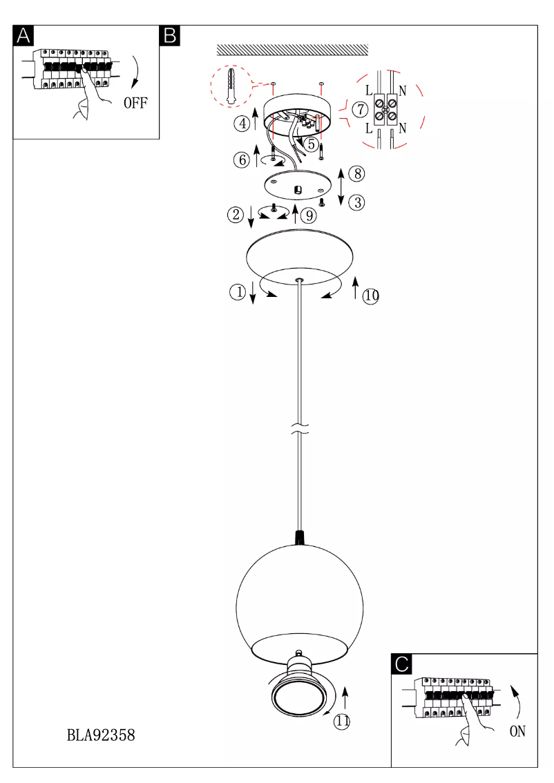 Page n°1 - Manuel utilisateur Eglo Petto