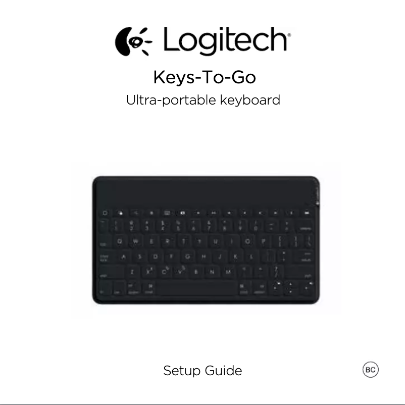 Page n°1 - Manuel utilisateur Logitech KEYS-TO-GO