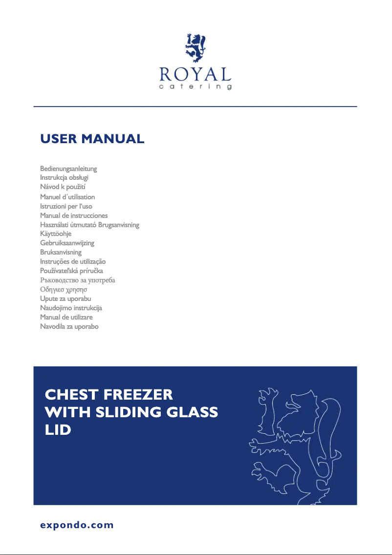 Page n°1 - Manuel utilisateur Royal Catering RCFGDF-100