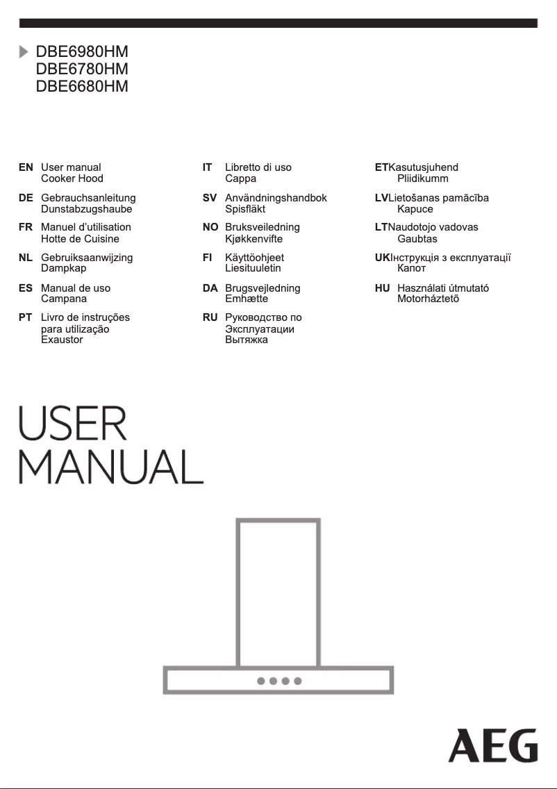 Page 1 de la notice Manuel utilisateur AEG DBE6780HM