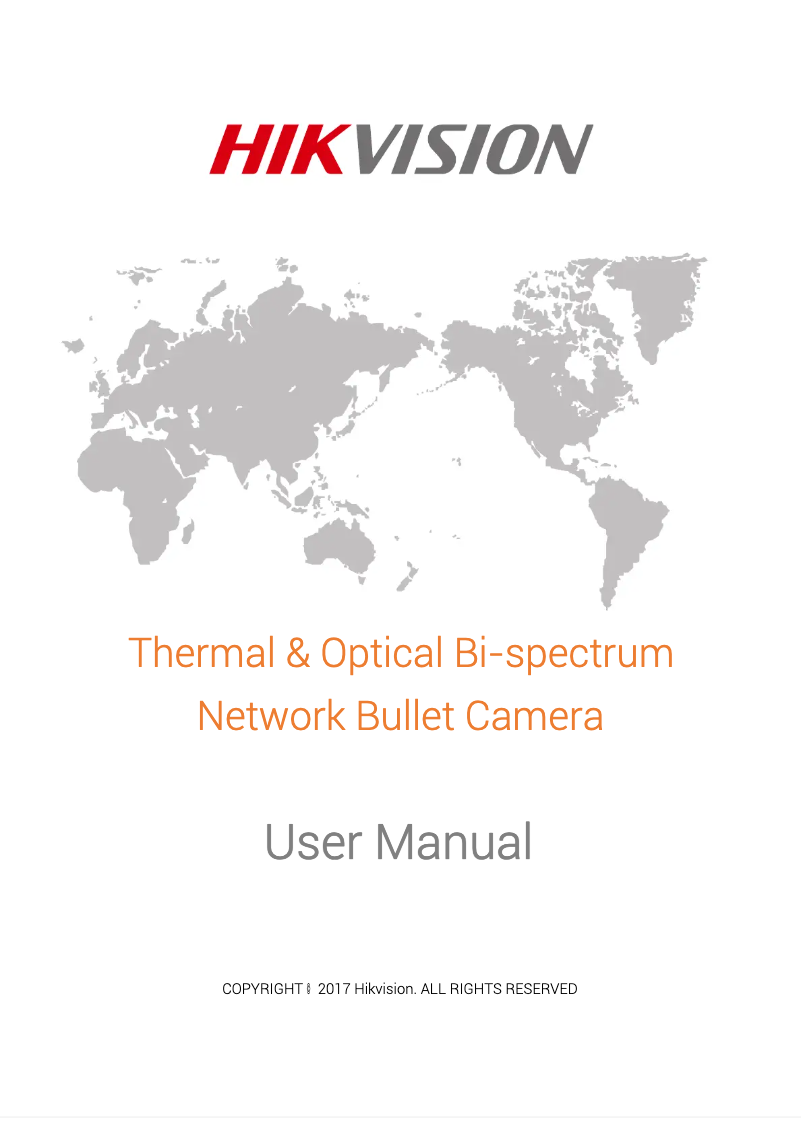 Page 1 de la notice Manuel utilisateur Hikvision DS-2TD2836-50