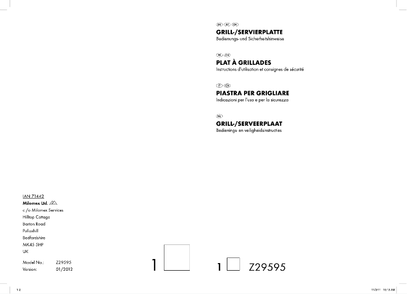 Page 1 de la notice Manuel utilisateur Ernesto Z29595