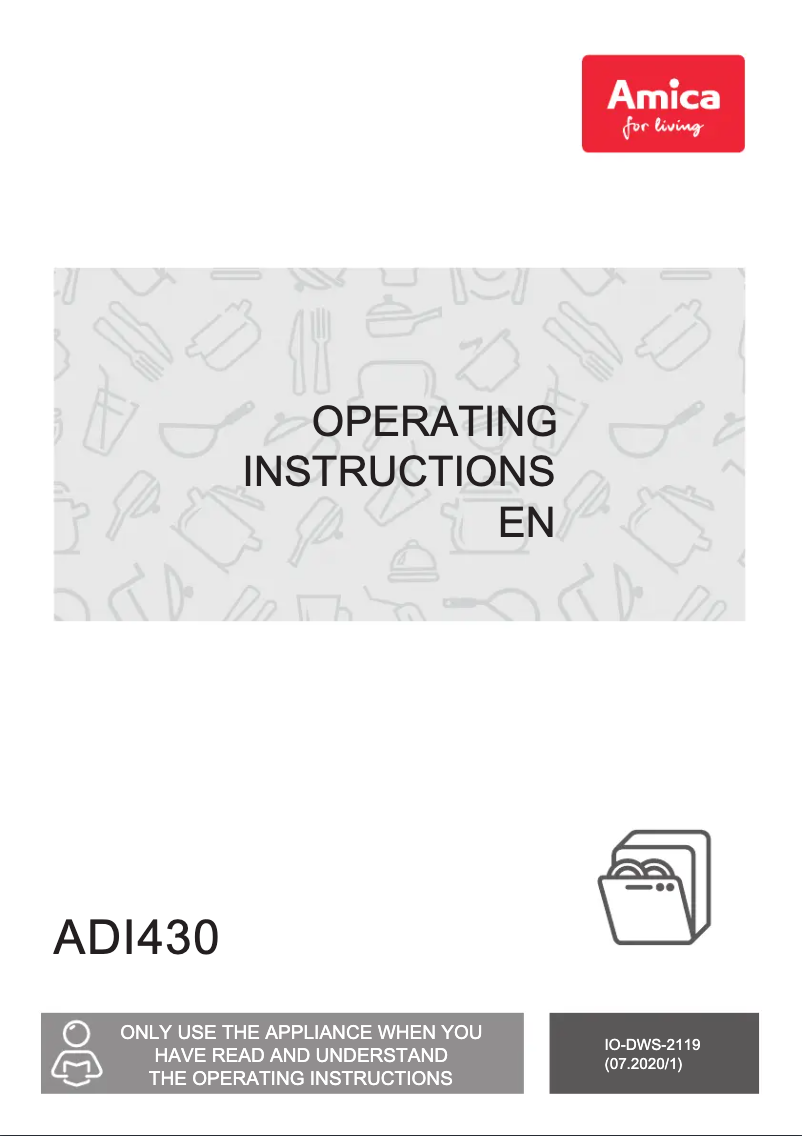 Image de la première page du manuel de l'appareil ADI430
