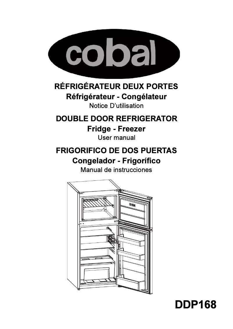 Page n°1 - Manuel utilisateur Cobal DDP168
